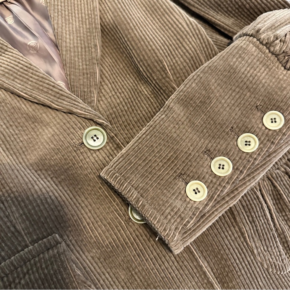 Max Studio Button Accent Puff Sleeve Corduroy Bla… - image 6